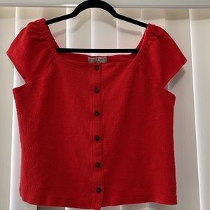 Button and Thread by Madewell button front top